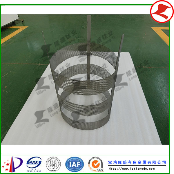 鉑金鈦陽(yáng)極網(wǎng)筒發(fā)貨于廣東客戶